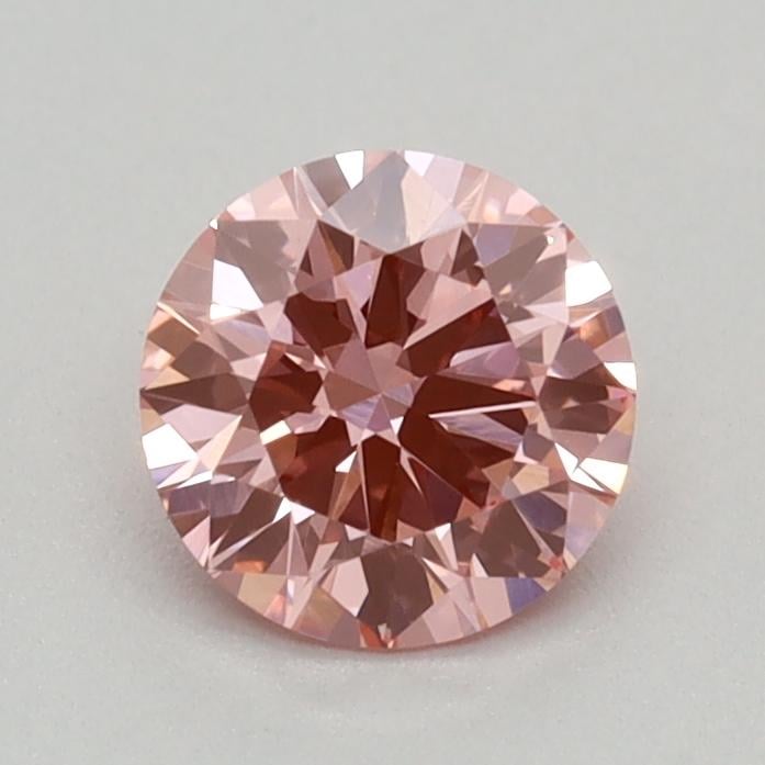 0.40 Ct. Fancy Vivid Pink Round Lab Grown Diamond