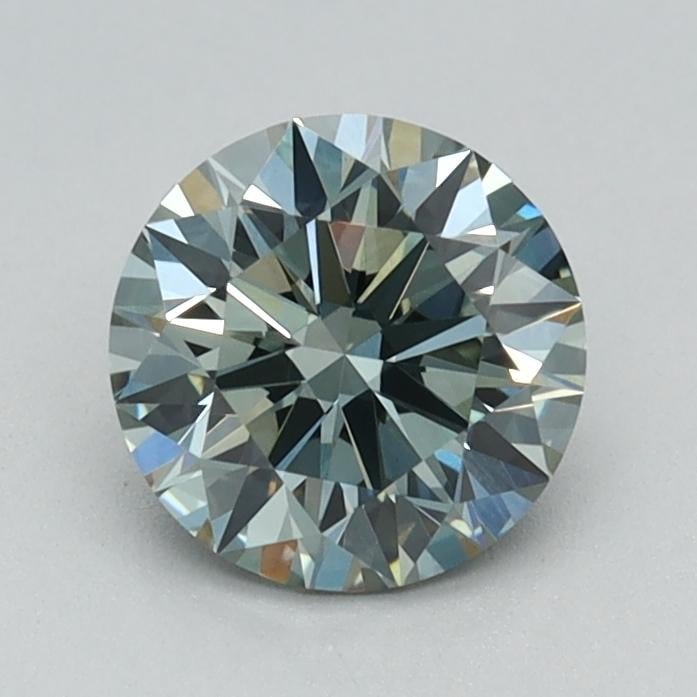 0.79 Ct. Fancy Intense Green Round Lab Grown Diamond