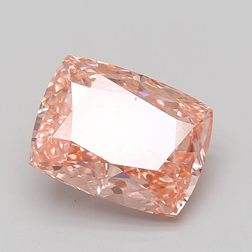 5.08 Ct. Fancy Vivid Pink Cushion Lab Grown Diamond