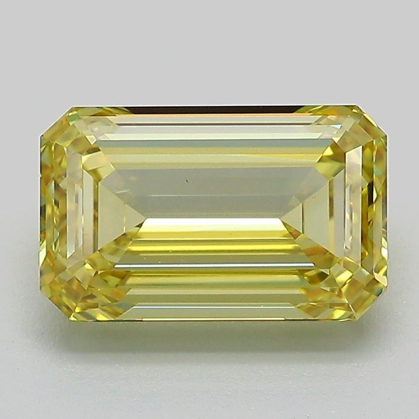 2.72 Ct. Fancy Intense Yellow Emerald Lab Grown Diamond