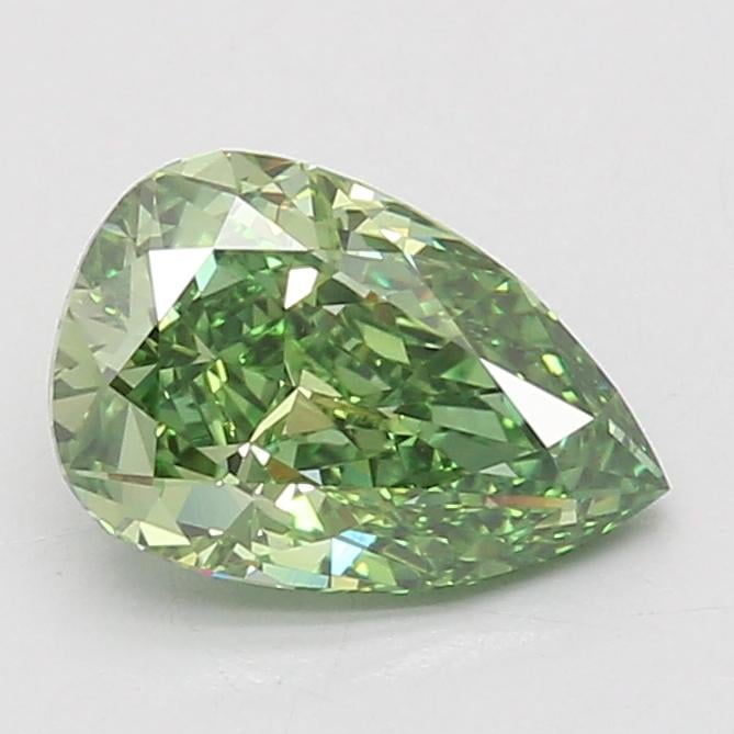 2.02 Ct. Fancy Vivid Green Pear Lab Grown Diamond