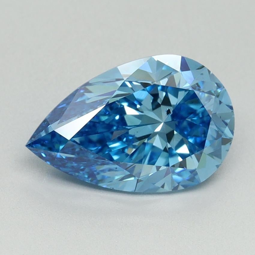 2.05 Ct. Fancy Vivid Blue Pear Lab Grown Diamond