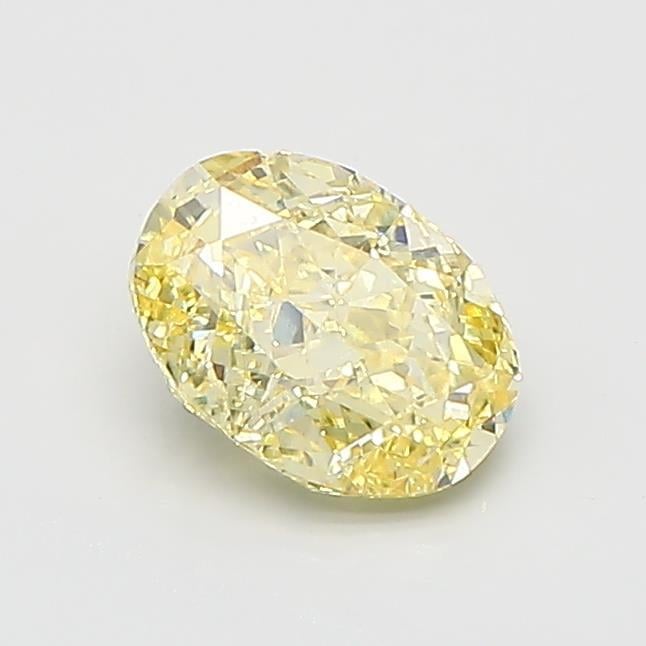 1.05 Ct. Fancy Intense  Yellow Oval Lab Grown Diamond