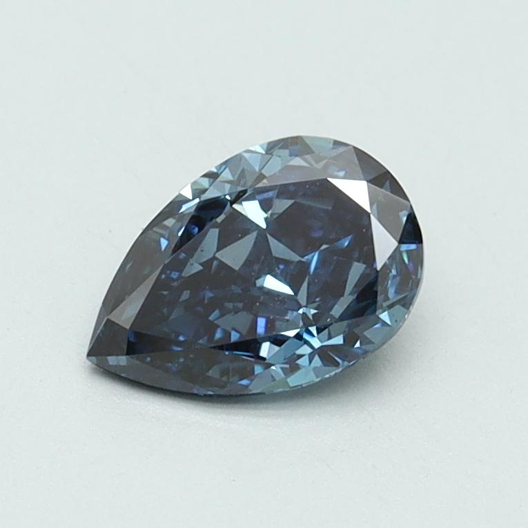 0.61 Ct. Fancy Vivid Blue Pear Lab Grown Diamond
