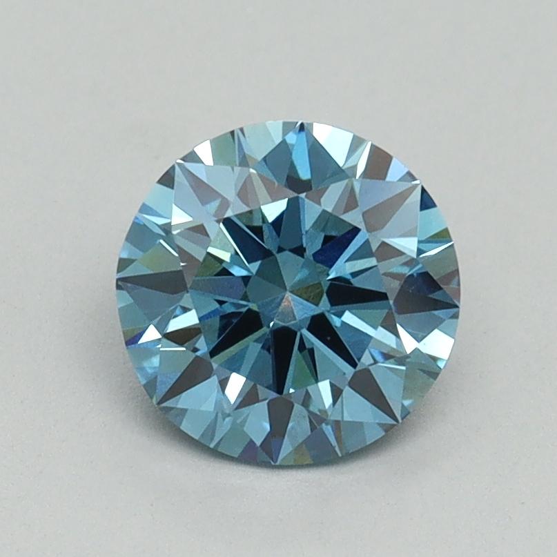1.13 Ct. Fancy Vivid Blue Round Lab Grown Diamond