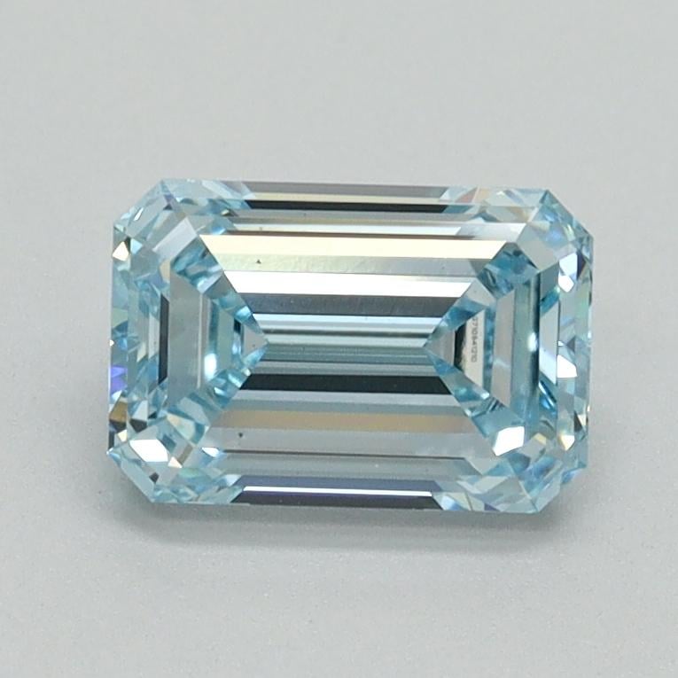 1.17 Ct. Fancy Intense Blue Emerald Lab Grown Diamond