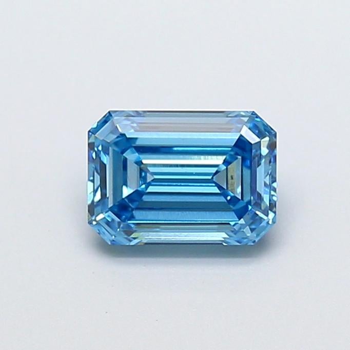1.03 Ct. Fancy Vivid  Blue Emerald Lab Grown Diamond