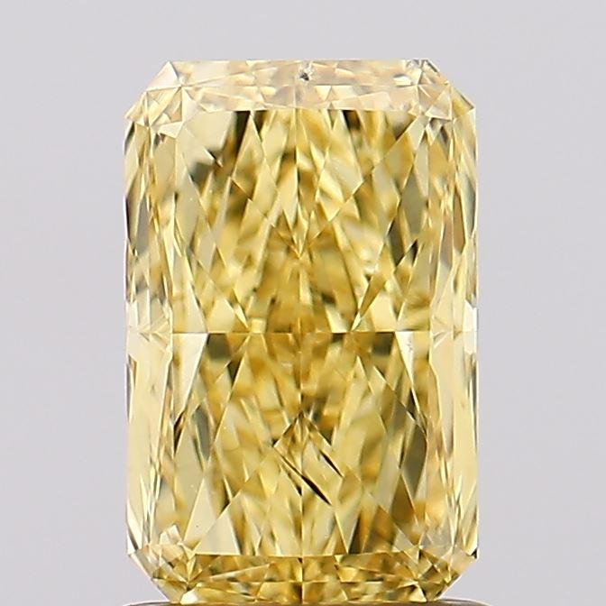 1.50 Ct. Fancy Vivid  Yellow Radiant Lab Grown Diamond