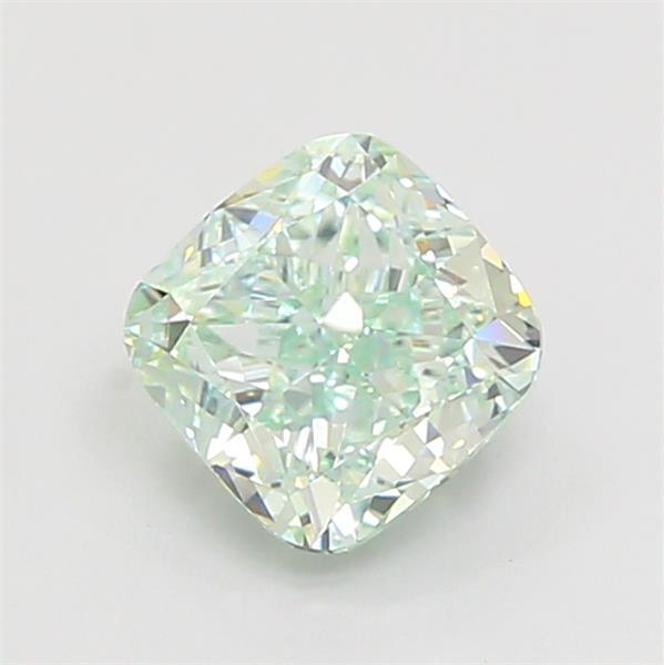 1.51 Ct. Fancy Intense Green Cushion Lab Grown Diamond