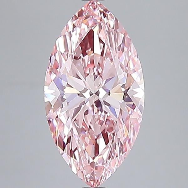 3.99 Ct. Fancy Vivid Pink Marquise Lab Grown Diamond