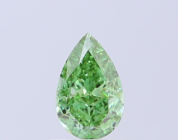 1.01 Ct. Fancy Vivid Green Pear Lab Grown Diamond