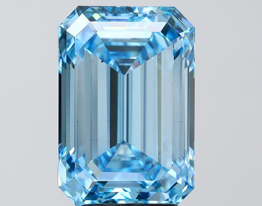 5.09 Ct. Fancy Blue Emerald Lab Grown Diamond