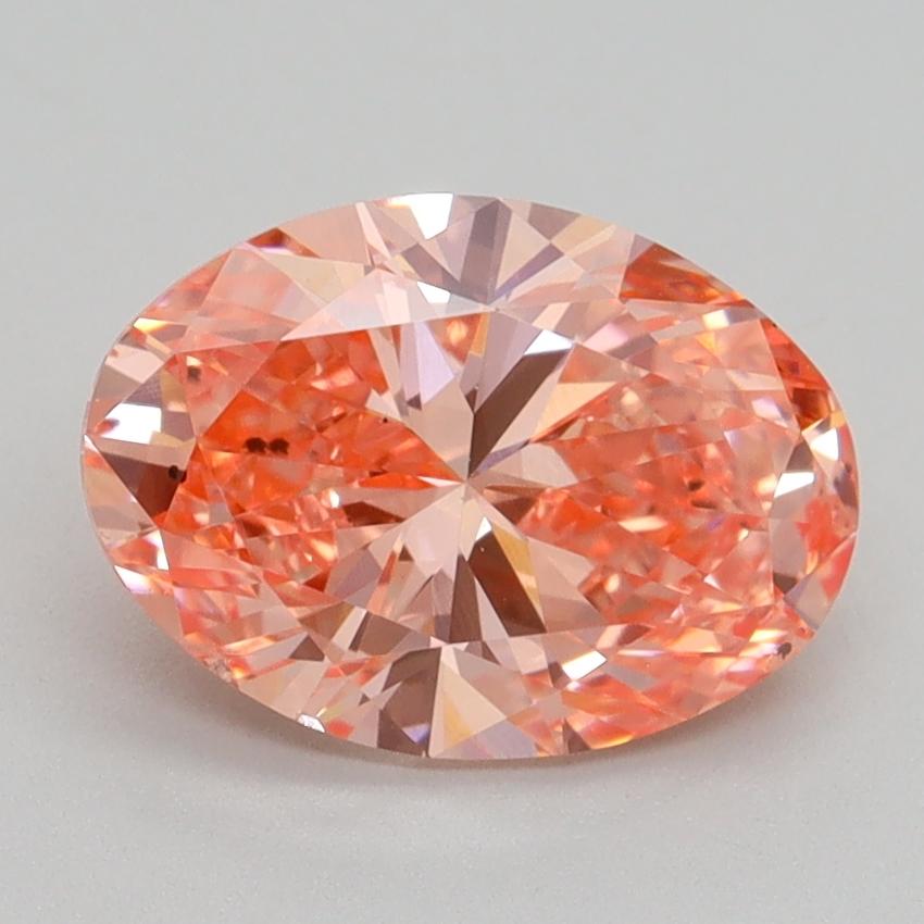 2.01 Ct. Fancy Vivid Pink Oval Lab Grown Diamond