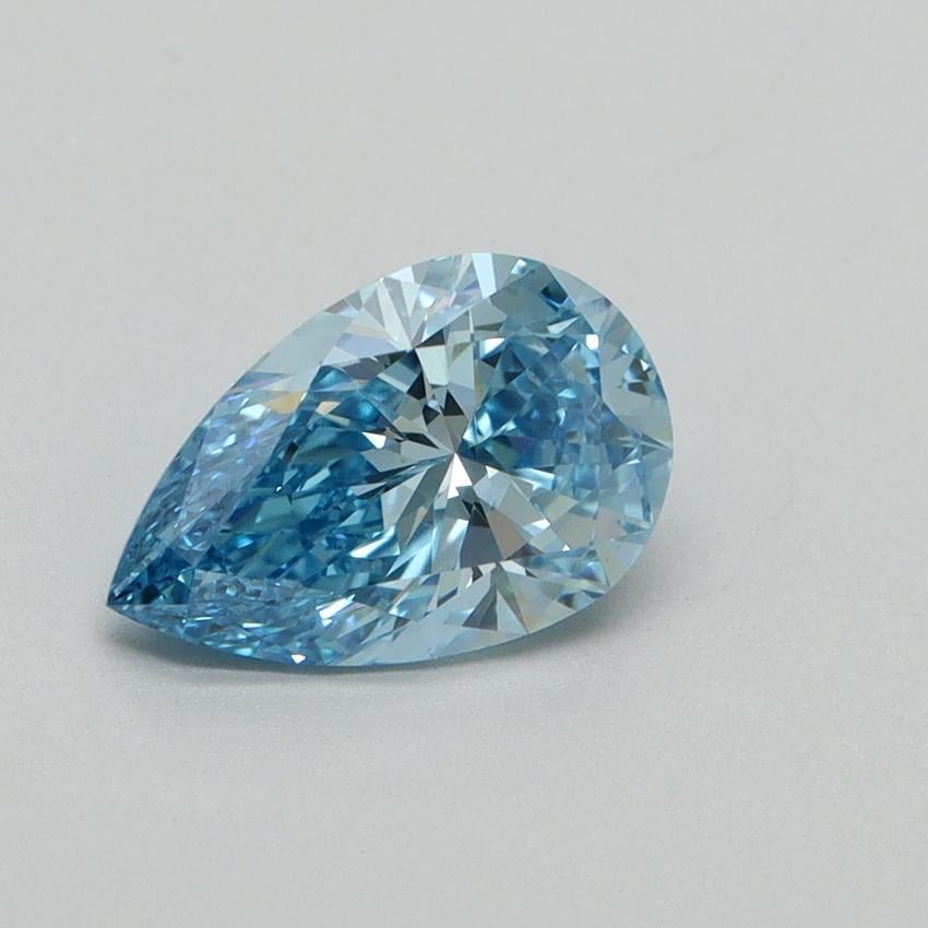 1.14 Ct. Fancy Vivid Blue Pear Lab Grown Diamond