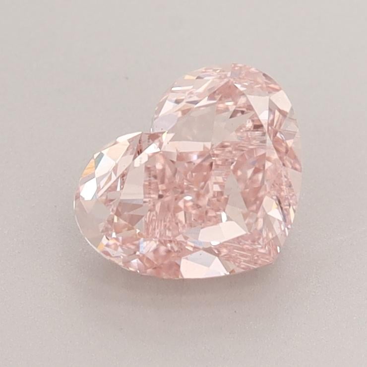 1.36 Ct. Fancy Intense  Pink Heart Lab Grown Diamond