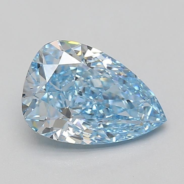2.09 Ct. Fancy Vivid Blue Pear Lab Grown Diamond
