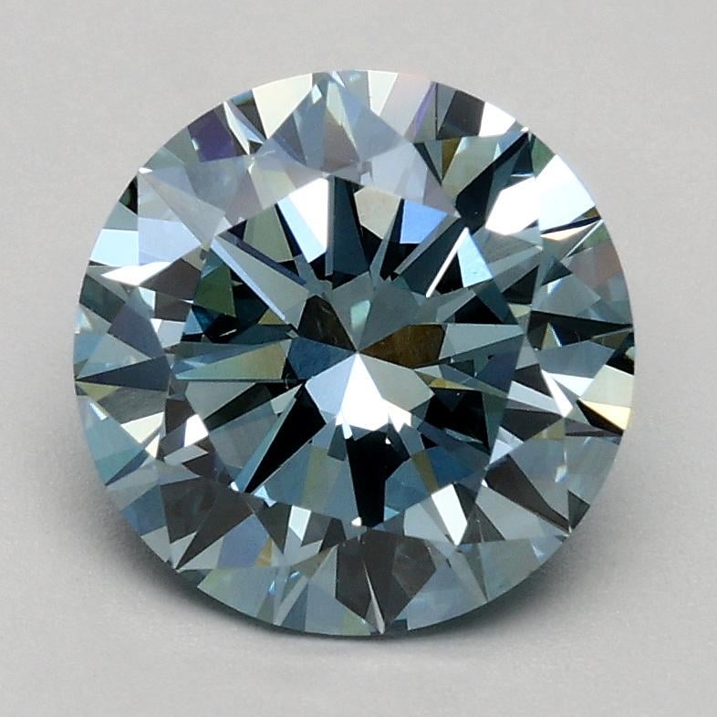 1.50 Ct. Fancy Intense Blue Round Lab Grown Diamond