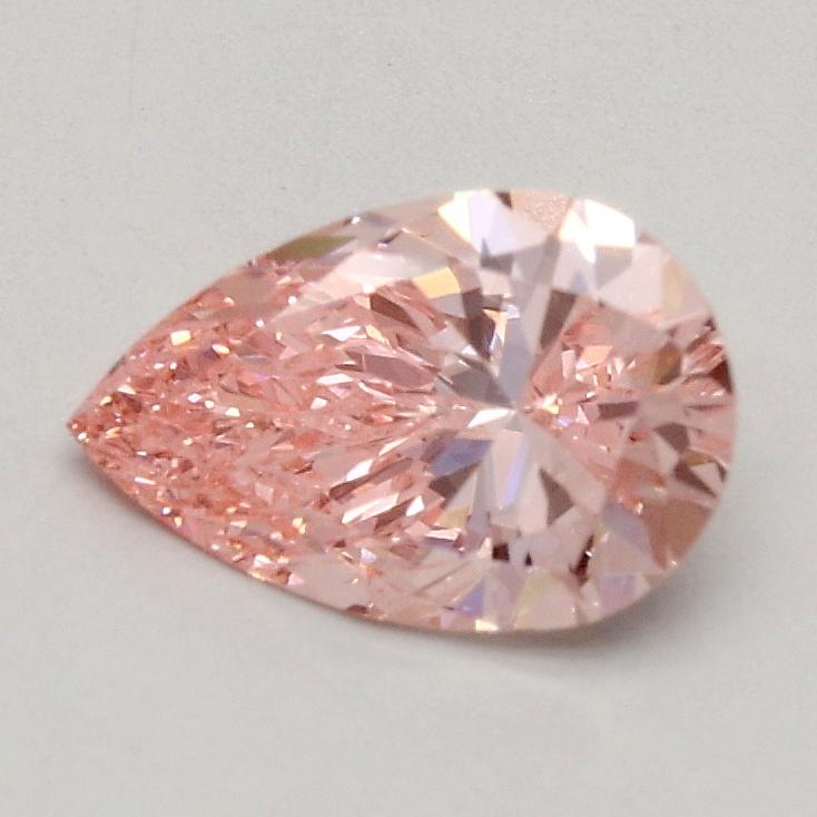 0.64 Ct. Fancy Vivid Pink Pear Lab Grown Diamond