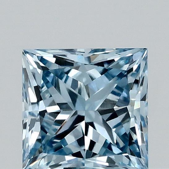 0.37 Ct. Fancy Vivid Blue Princess Lab Grown Diamond