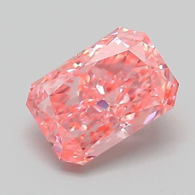 1.10 Ct. Fancy Vivid Pink Radiant Lab Grown Diamond