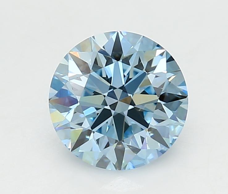 1.5 Ct. Fancy Vivid  Blue Round Lab Grown Diamond