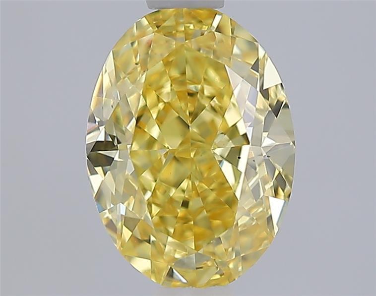 1.59 Ct. Fancy Intense  Yellow Oval Lab Grown Diamond