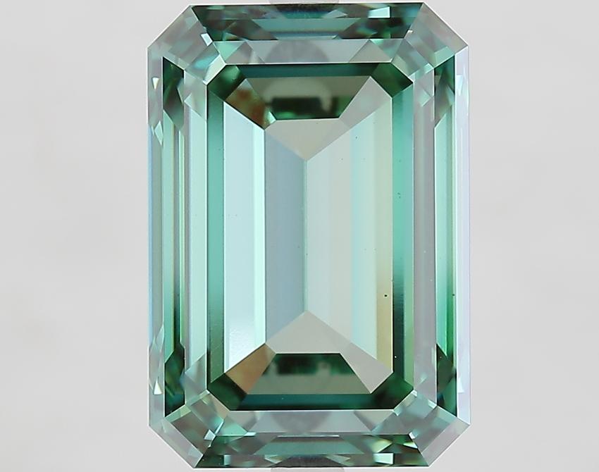 8.63 Ct. Fancy Vivid Green Emerald Lab Grown Diamond