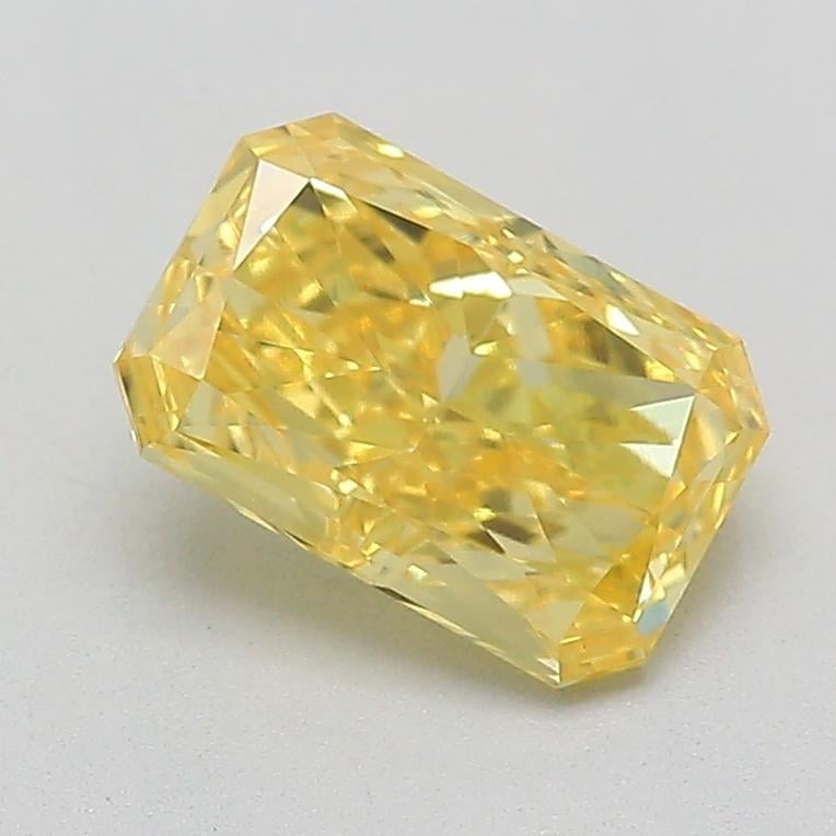 1.09 Ct. Fancy Vivid  Yellow Radiant Lab Grown Diamond