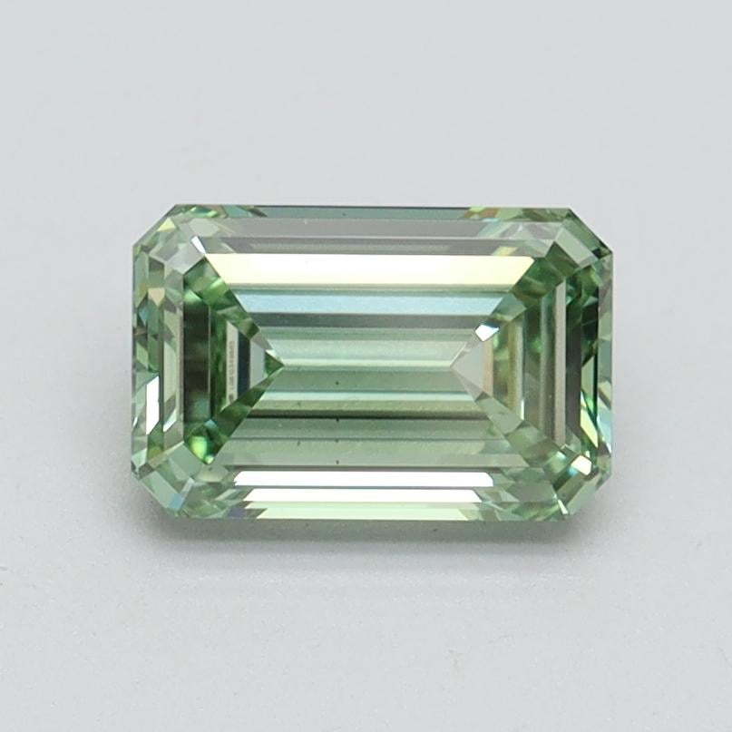 1.02 Ct. Fancy Intense Pacific Green Emerald Lab Grown Diamond