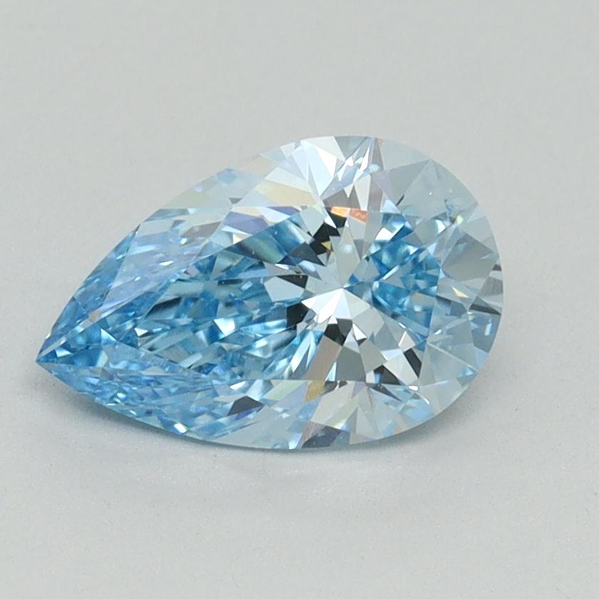 1.14 Ct. Fancy Vivid Blue Pear Lab Grown Diamond