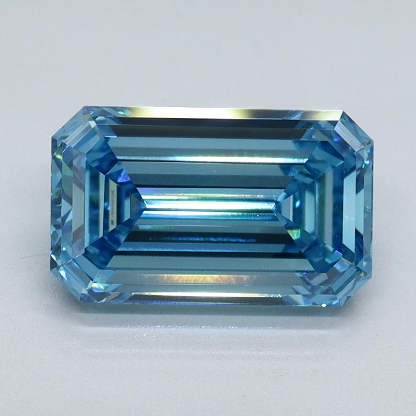 2.09 Ct. Fancy Vivid Blue Emerald Lab Grown Diamond
