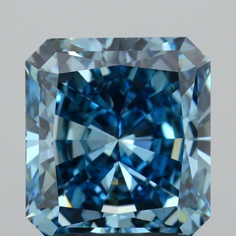 2.03 Ct. Fancy Vivid  Blue Radiant Lab Grown Diamond