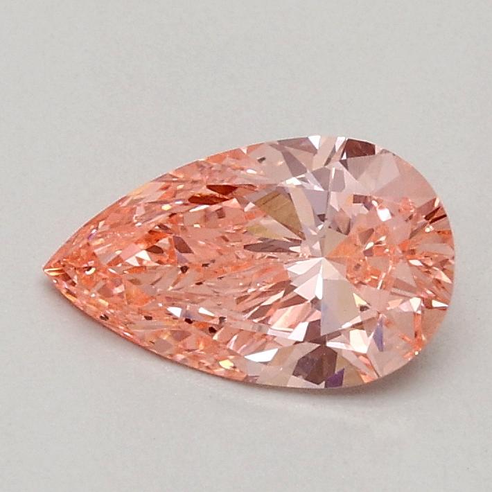 0.50 Ct. Fancy Vivid Pink Pear Lab Grown Diamond