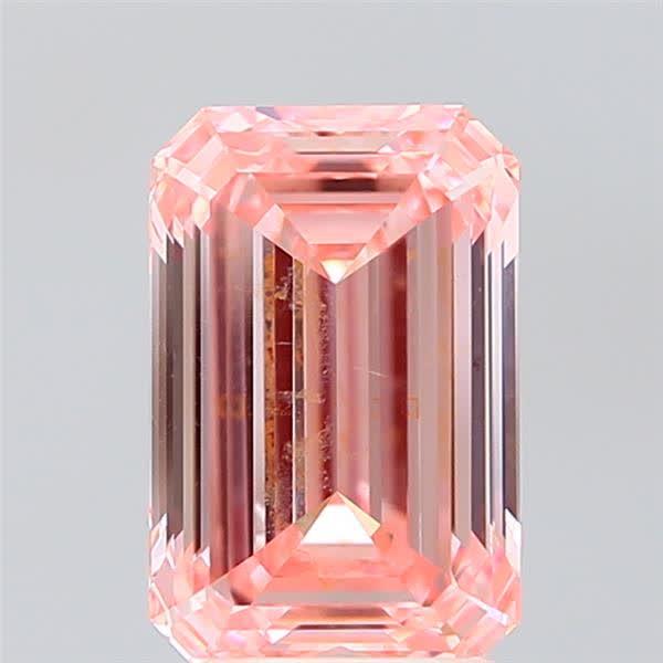 3.08 Ct. Fancy Intense  Pink Emerald Lab Grown Diamond