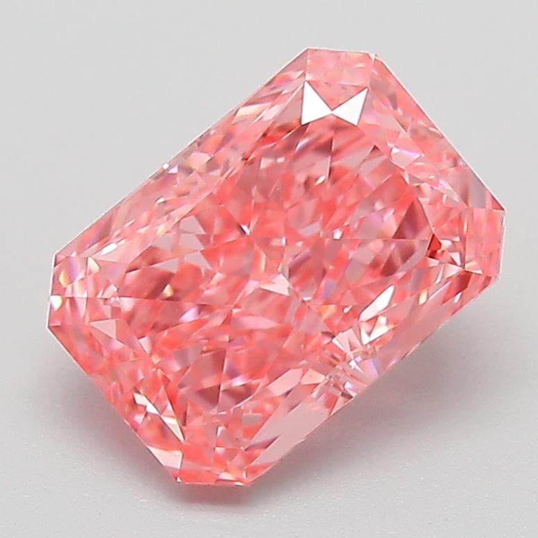 2.10 Ct. Fancy Vivid Pink Radiant Lab Grown Diamond