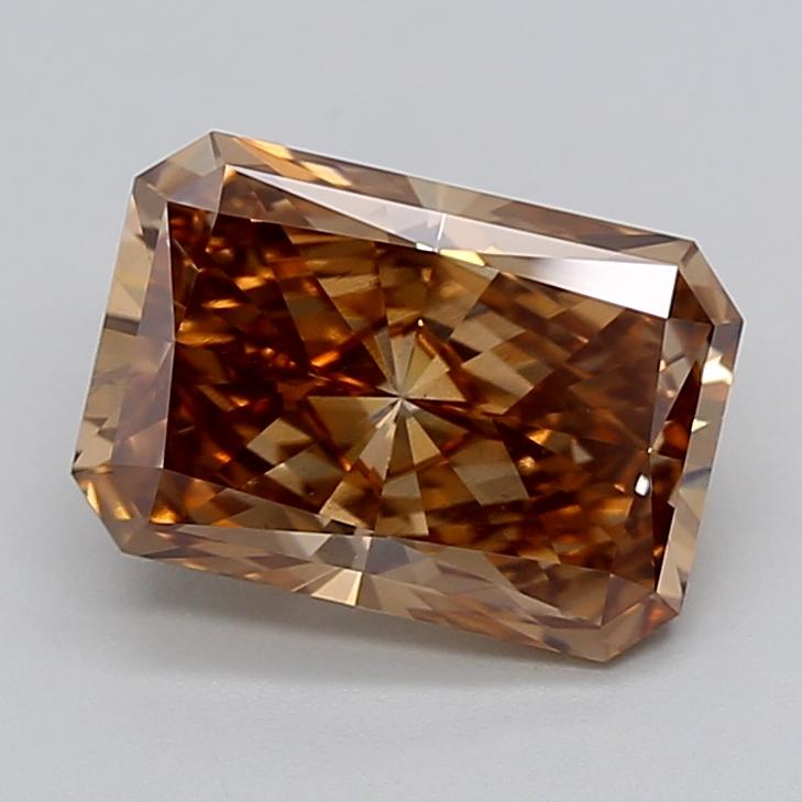 3.00 Ct. Fancy Light  Brown Radiant Lab Grown Diamond
