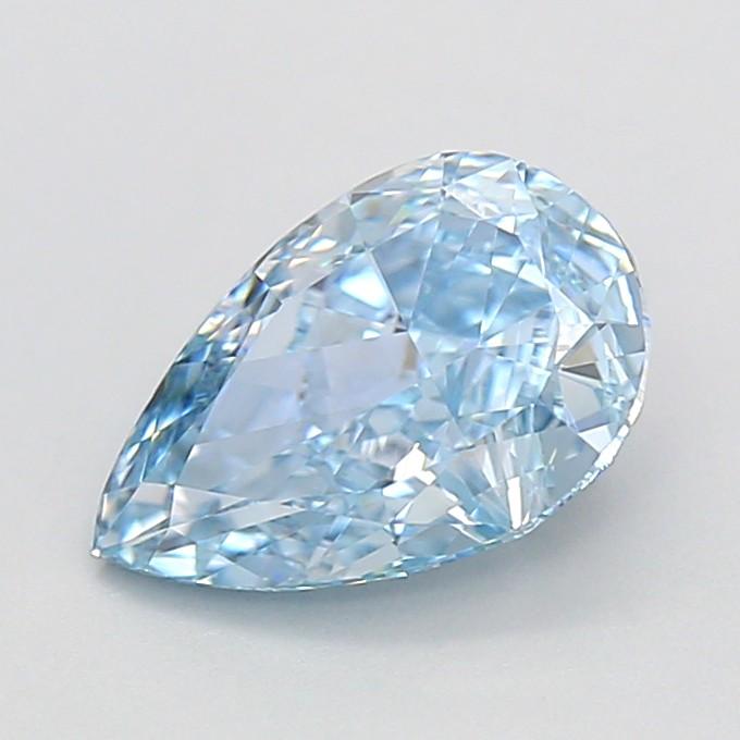 1.39 Ct. Fancy Vivid Blue Pear Lab Grown Diamond