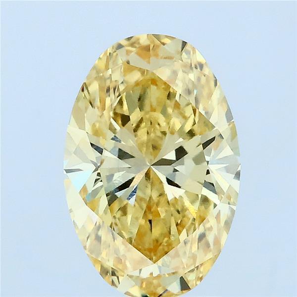 2.02 Ct. Fancy Yellow Oval Lab Grown Diamond