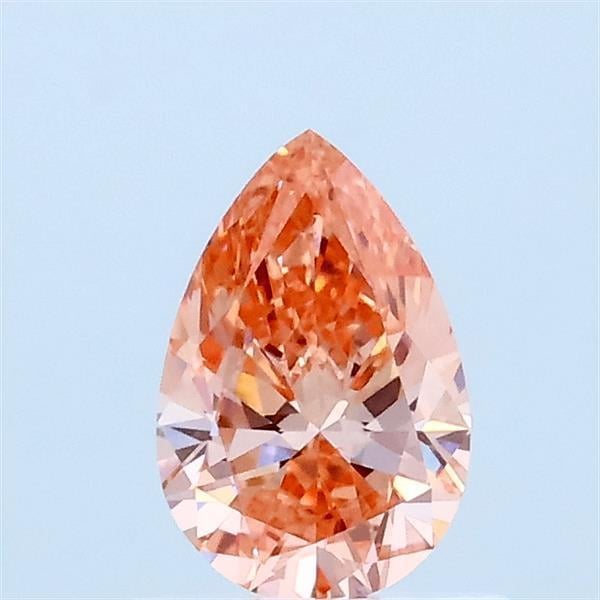 0.50 Ct. Fancy Orange Pear Lab Grown Diamond