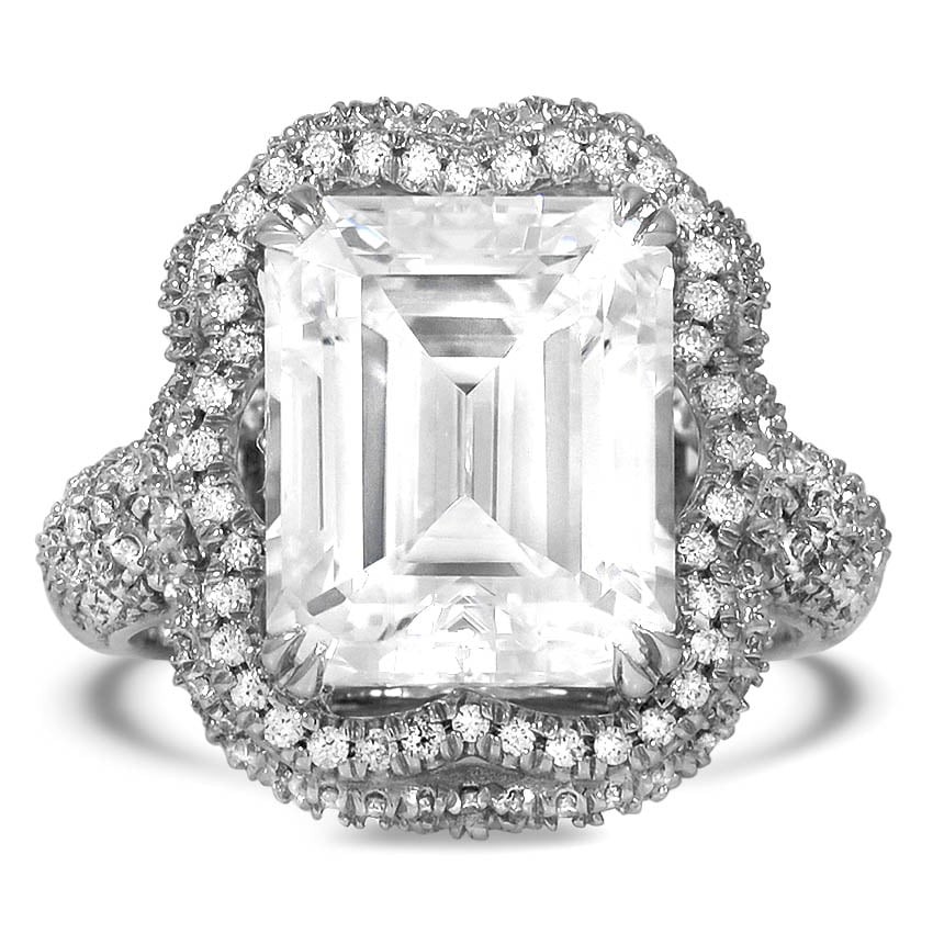 Custom Luxe Pierced Diamond Ring