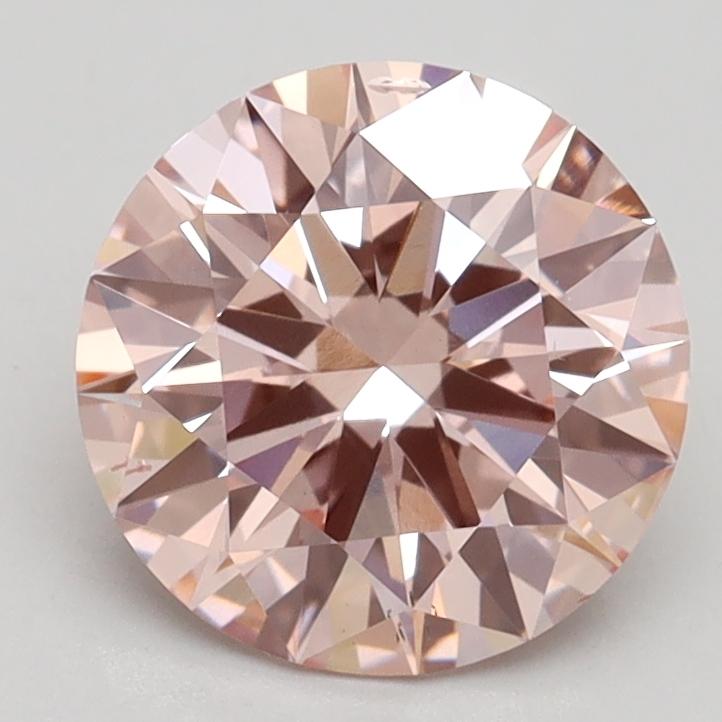 2.00 Ct. Fancy Intense Pink Round Lab Grown Diamond