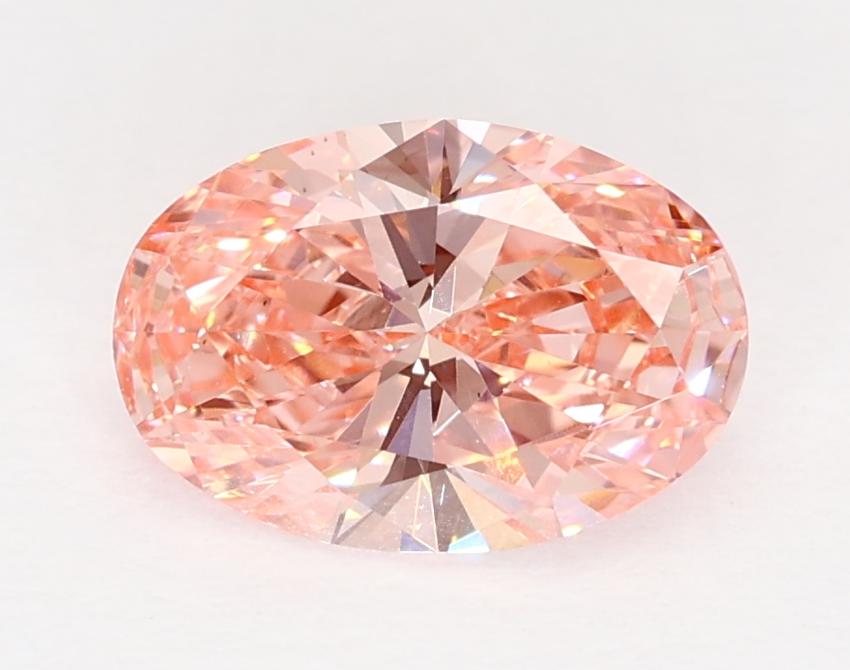 1.02 Ct. Fancy Vivid Pink Oval Lab Grown Diamond