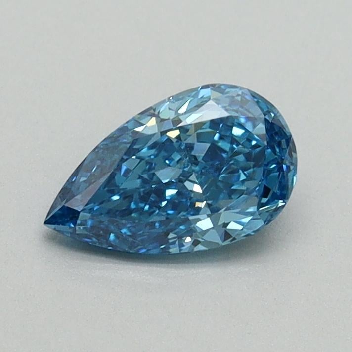 0.54 Ct. Fancy Vivid Blue Pear Lab Grown Diamond