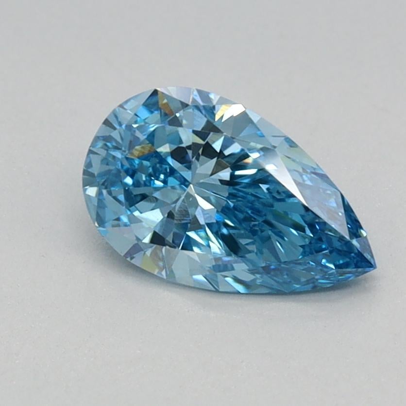 0.58 Ct. Fancy Vivid Blue Pear Lab Grown Diamond