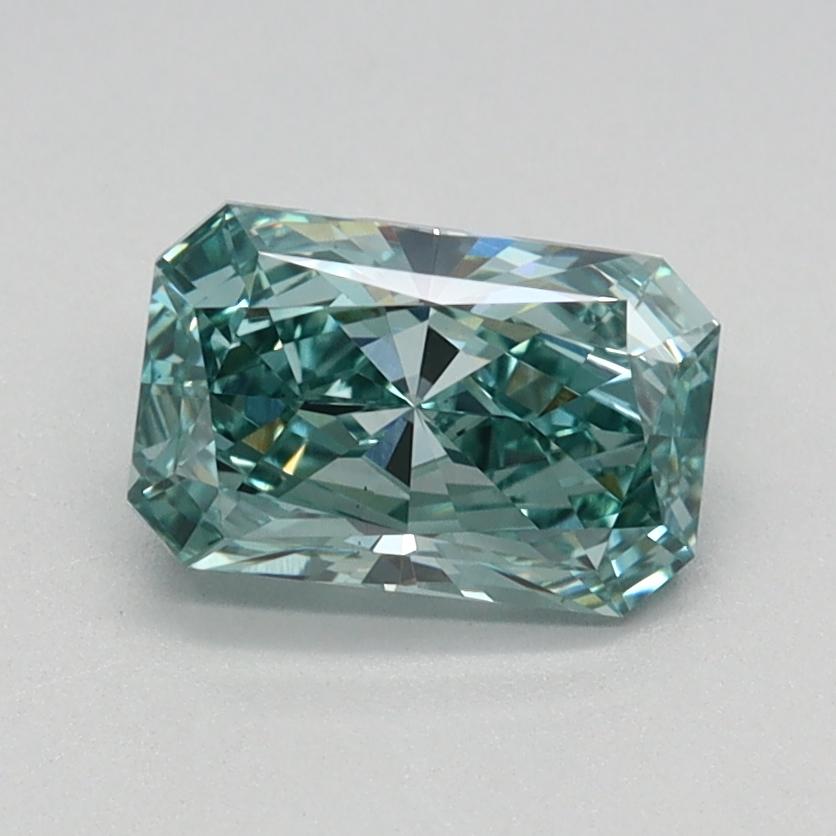 1.00 Ct. Fancy Vivid Green Radiant Lab Grown Diamond