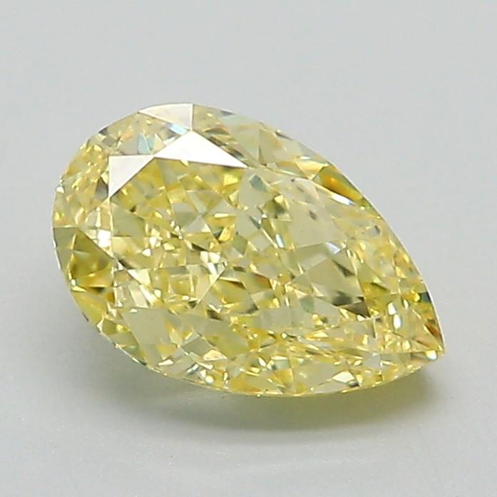 1.24 Ct. Fancy Intense Yellow Pear Lab Grown Diamond