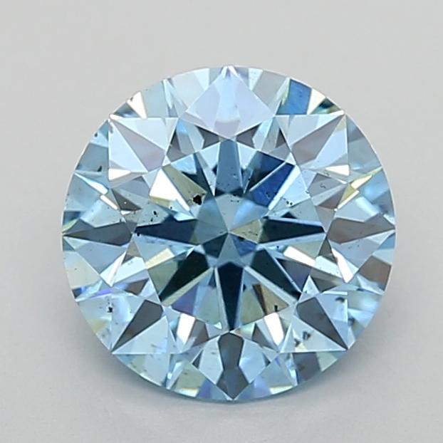1.50 Ct. Fancy Vivid Blue Round Lab Grown Diamond