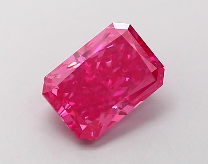 1.04 Ct. Fancy Vivid  Pink Radiant Lab Grown Diamond
