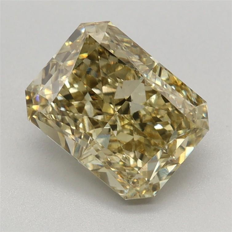 1.53 Ct. Fancy Intense Greyish Yellow Radiant Lab Grown Diamond