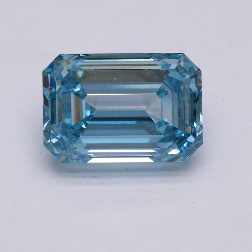 5.10 Ct. Fancy Intense Blue Emerald Lab Grown Diamond